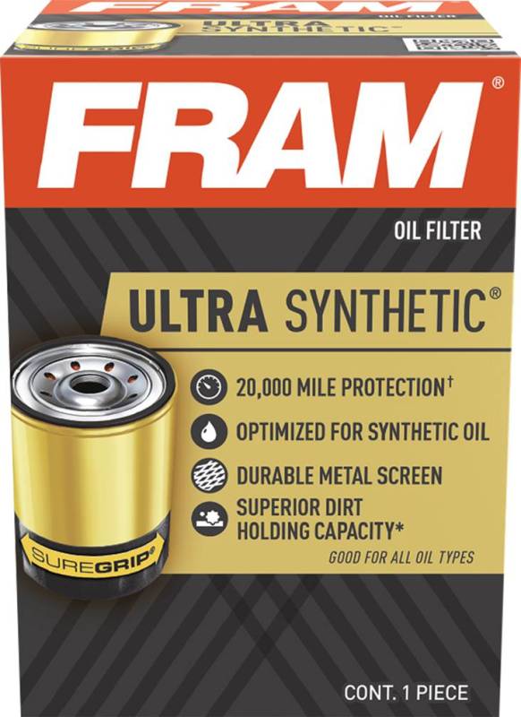 FRAM Ultra Synthetic® Oil Filter, 20,000 Miles of Protection