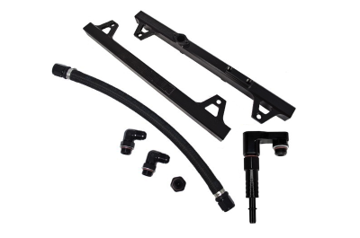 DivisionX - DivisionX Black Fuel Rail Kit for 2007-2014 GT500