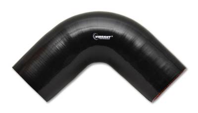 Vibrant Performance - Vibrant Performance 2742 - 90 Degree Elbow, 2.5" ID x 4" Leg Length - Black