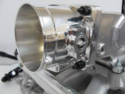 Modular Head Shop - 90mm Elbow / Throttle Body Combo for 2V Edelbrock Victor Jr. 