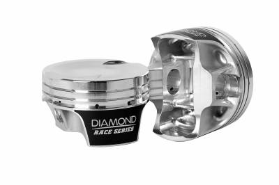Diamond Racing Products - Diamond 30302-RS - Mod2k Race Series Piston / Ring Set for Ford 4.6L 2V TFS Heads -9.5cc Dish, 3.572" Bore, 3.543" Stroke, 1.220" CD