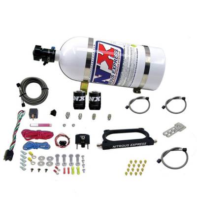 Nitrous Express - Nitrous Express GT500 Plate Kit w/ 10# Bottle