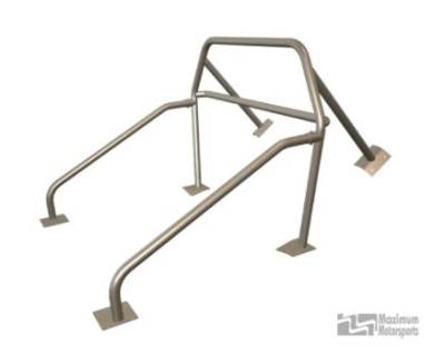Maximum Motorsports - 94-04 Mustang 6-Point Roll Cage with Swing-out Door Bars and Harness Mount (Coupe)