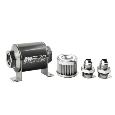 Deatschwerks - Deatschwerks 70mm 100 Micron 8AN in-line Fuel Filter