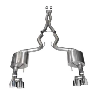 Corsa Performance - Corsa Performance Xtreme Catback for 18-22 Mustang GT w/ Polished Tips