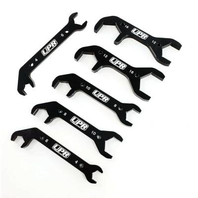 UPR - UPR Billet Aluminum Black Angled AN Wrench Set (6 Piece)