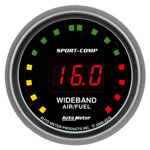Autometer - Auto Meter 3379 Sport-Comp Series Digital 2 1/16" STREET Wideband A/F Kit