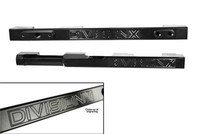 DivisionX - DivisionX 99-04 4V Cobra / Mach-1 High Flow Fuel Rails - Black Anodized