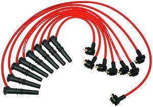 Ford Racing - Ford Racing - M-12259-R462 - 9mm 1996-98 Mustang GT 4.6L 2V Spark Plug Wires - Red
