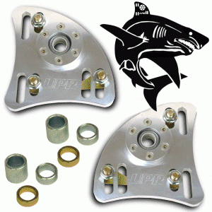 UPR - UPR 2014-94-02 1994-2004 Ford Mustang Steel Shark Caster Camber Plates