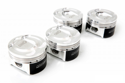 Manley - Manley 637000C-4 Platinum Series Ford 2.3L EcoBoost Pistons -8.2cc Dish, 87.5mm Bore