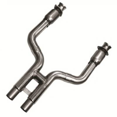 Kooks  - Kooks 11323500 - 2007 - 2010 Mustang Shelby GT500 3" x 2 1/2" Catted H-Pipe