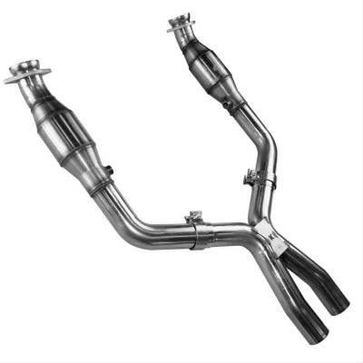 Kooks  - Kooks 11313200 - 2005 - 2010 Mustang GT 2 1/2" x 2 1/2" Catted X-Pipe