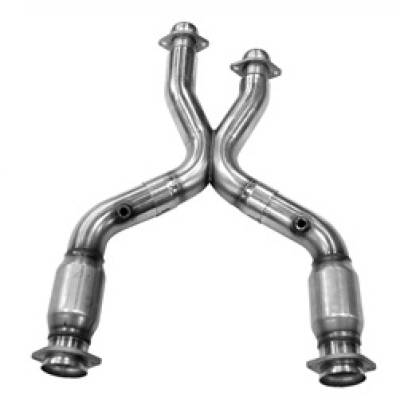 Kooks  - Kooks 11203240 - 1999 - 2004 Mustang GT / Cobra / Mach 1 2 1/2" x 2 1/2" Catted X-Pipe