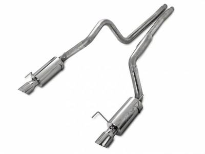 MBRP - MBRP S7270409 2005 - 2009 Mustang GT / Shelby GT500 Race Series Stainless Steel Cat-Back Exhaust