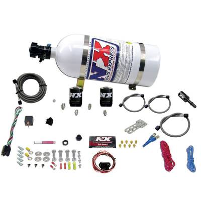 Nitrous Express - Nitrous Express 20932-10 - Ford 5.0L Coyote Single Nozzle Nitrous System with 10lb Bottle - (35-150HP)