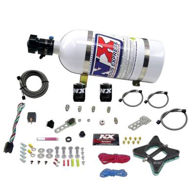 Nitrous Express - Nitrous Express 20946-10 - Ford 4.6L 2V Nitrous Plate System with 10lb Bottle (50-150HP)