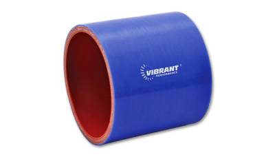 Vibrant Performance - Vibrant Performance 2702B - Straight Hose Coupler, 1.5" ID, 3" Length - Blue