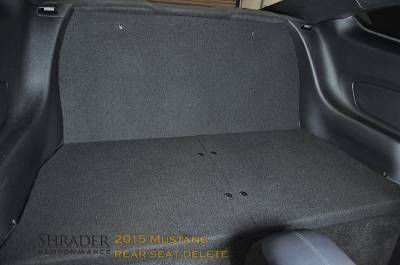 Shrader Performance - 15-23 Mustang Rear Seat Delete (Coupe)