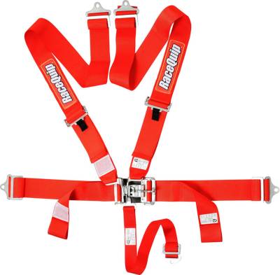 Racequip - Racequip 5PT SFI 16.1 Link & Latch Harness (Red)