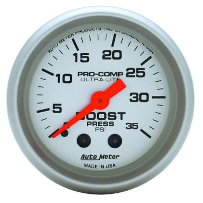 Autometer - Autometer Ultra-Lite Mechanical Boost Gauge