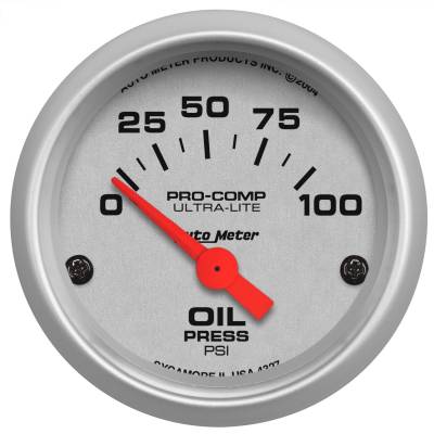 Autometer - Autometer Ultra-Lite Mechanical Oil Pressure Gauge