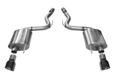 Corsa Performance - Corsa Performance Touring Axleback for 15-17 Mustang GT w/ Black Tips