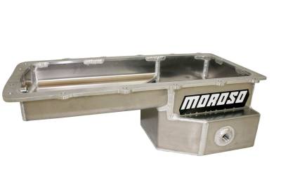 Moroso - Moroso Ford 5.0L Coyote Aluminum Oil Pan, Drag Race Baffled, Rear T-Sump