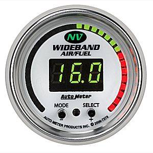 Auto Meter 7378 NV Series Digital 2 1/16" PRO Wideband A/F Kit