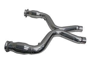 2011-2014 Mustang GT Exhaust  - 2011 - 2014 Mustang GT 5.0L Mid Pipes  - BBK - BBK 1658 11-14 Mustang GT 5.0L 3.0" Catted X-Pipe for Longtubes
