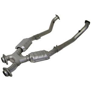 1996 - 1998 GT / Cobra Exhaust  - 1996 - 1998 Mustang GT / Cobra Mid Pipes  - BBK - BBK 1666 96-98 Mustang GT 2.5" X-Pipe for Shorty Headers with Converters