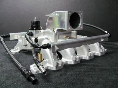 MHS Edelbrock 4.6L 2V Intake Manifold Combo - Return Style with Regulator - 75mm