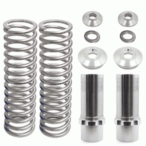 Suspension Parts & Components - Coil Over Kits, Springs, & Accessories - UPR - UPR 2006-02 1979-2004 Ford Mustang Pro Series Front Coil Over Kit with Springs Silver