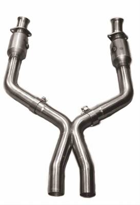 Kooks  - Kooks 11313200 - 2005 - 2010 Mustang GT 2 1/2" x 2 1/2" Catted X-Pipe - Image 5