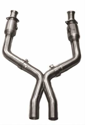 Kooks  - Kooks 11313210 - 2005 - 2010 Mustang GT 3" x 2 1/2" Catted X-Pipe - Image 5