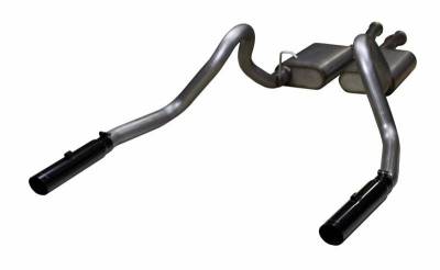 1996 - 1998 GT / Cobra Exhaust  - 1996 - 1998 Mustang GT / Cobra Catback Exhaust  - Pypes - Pypes SFM16VB 1979 - 1997 Mustang GT / Cobra Violator Cat-Back System with Black Tips