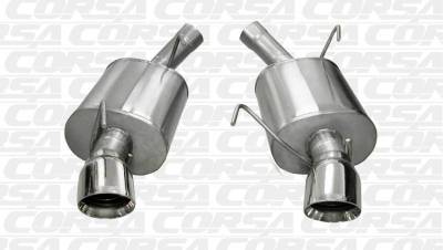 Corsa Performance - Corsa Performance 14311 2005 - 2010 Mustang GT / GT500 Sport Axle-Back Exhaust - Image 2