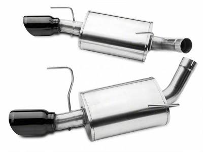 Corsa Performance - Corsa Performance 14311 2005 - 2010 Mustang GT / GT500 Sport Axle-Back Exhaust with Black Tips - Image 2
