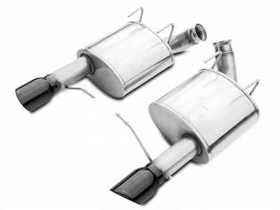 Corsa Performance 14316BLK 2011 - 2014 Mustang GT Sport Axle-Back Exhaust with Black Tips