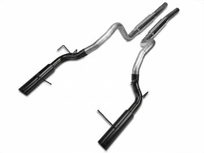Pypes - Pypes SFM76MB 2011 - 2014 Mustang GT Super System Cat-Back Exhaust with Black Tips