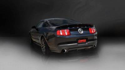 Corsa Performance - Corsa Performance 14320BLK 2011 - 2012 Shelby GT500 Sport Axle-Back Exhaust with Black Tips - Image 2