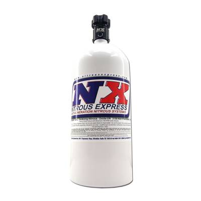 Nitrous Express 11100 - 10lb Bottle w/ Lightning 500 Valve