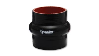 4 Ply Reinforced Silicone Couplers  - Hump Hose Couplers - Vibrant Performance - Vibrant Performance 2729 - Hump Hose Coupler, 1.5" ID, 3" Length - Black