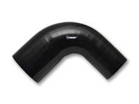 4 Ply Reinforced Silicone Couplers  - 90 Degree Reducer Elbow - Vibrant Performance - Vibrant Performance 2783 - 90 Degree Reducer Elbow, 2.75" Inlet, 3" Outlet, 3.5" Leg Length - Black