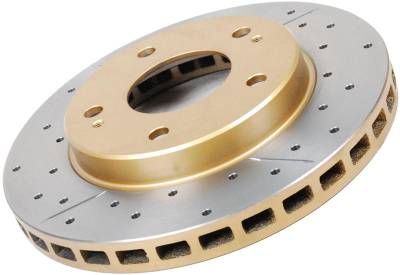 DBA 102BLKX - Drilled & Slotted Street Series Rotors - 1994 - 2004 Ford Mustang Cobra/Bullitt/Mach1 - Rear