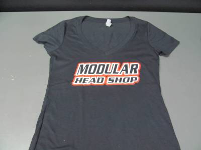 Excessive Motorsports  - Modular Head Shop Ladies Skull V-Neck - Image 2