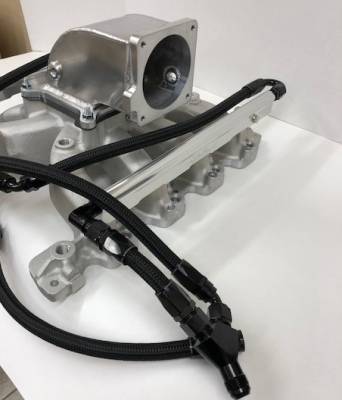 MHS Edelbrock 4.6L 2V 90mm Intake Manifold Combo - Dual Feed - 800+ HP / E85 Applications