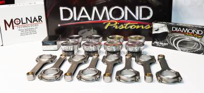 Diamond 5.8L GT500 Series Piston / Molnar PWR ADR H-Beam Connecting Rod Combo