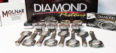 Modular Head Shop - Diamond 5.4L Competition Series Pistons / Molnar PWR ADR H-Beam Connecting Rods Combo - Image 2