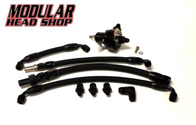 Modular Head Shop - MHS Return Style Fuel Line and Fitting Kit with Magnafuel Regulator for Victor Jr Intake Manifolds - Image 2